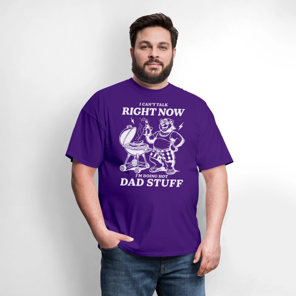 Doing Hot Dad Stuff (BBQ) T-Shirt - purple
