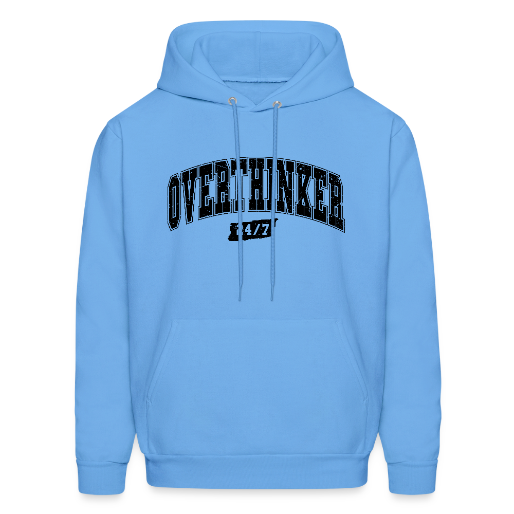 Overthinker 24/7 Hoodie – Stay Cozy While Overthinking - carolina blue