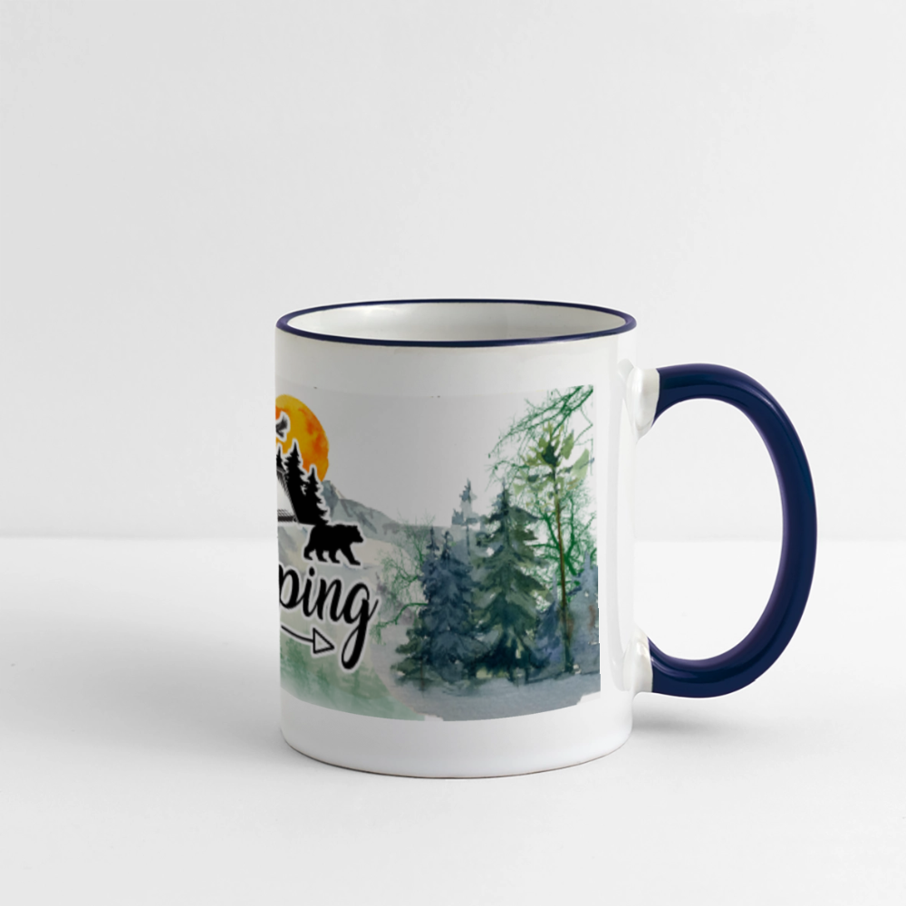 Camping Panoramic Coffee Mug Color: white