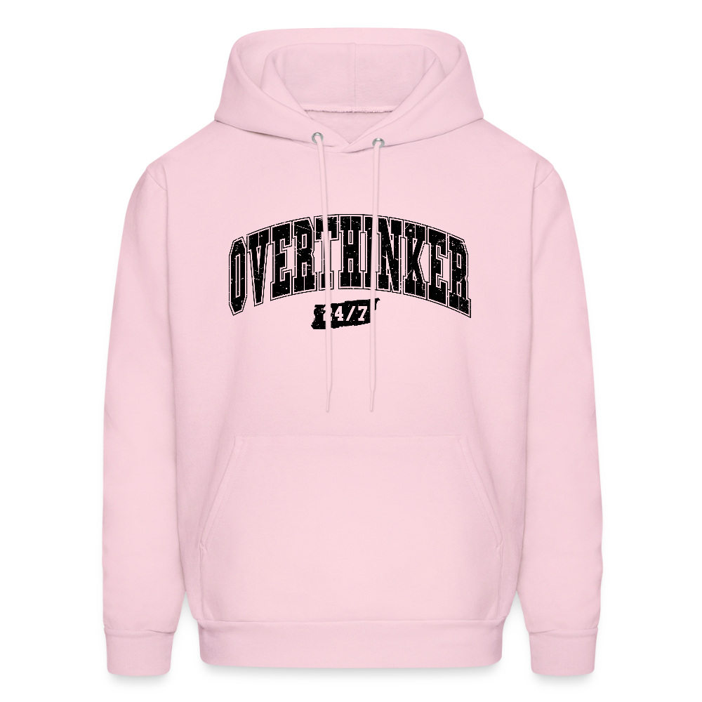 Overthinker 24/7 Hoodie – Stay Cozy While Overthinking - pale pink