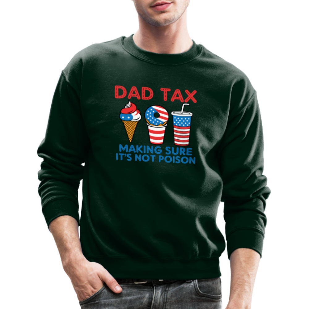 Dad Tax Sweatshirt (Red White Blue) - forest green