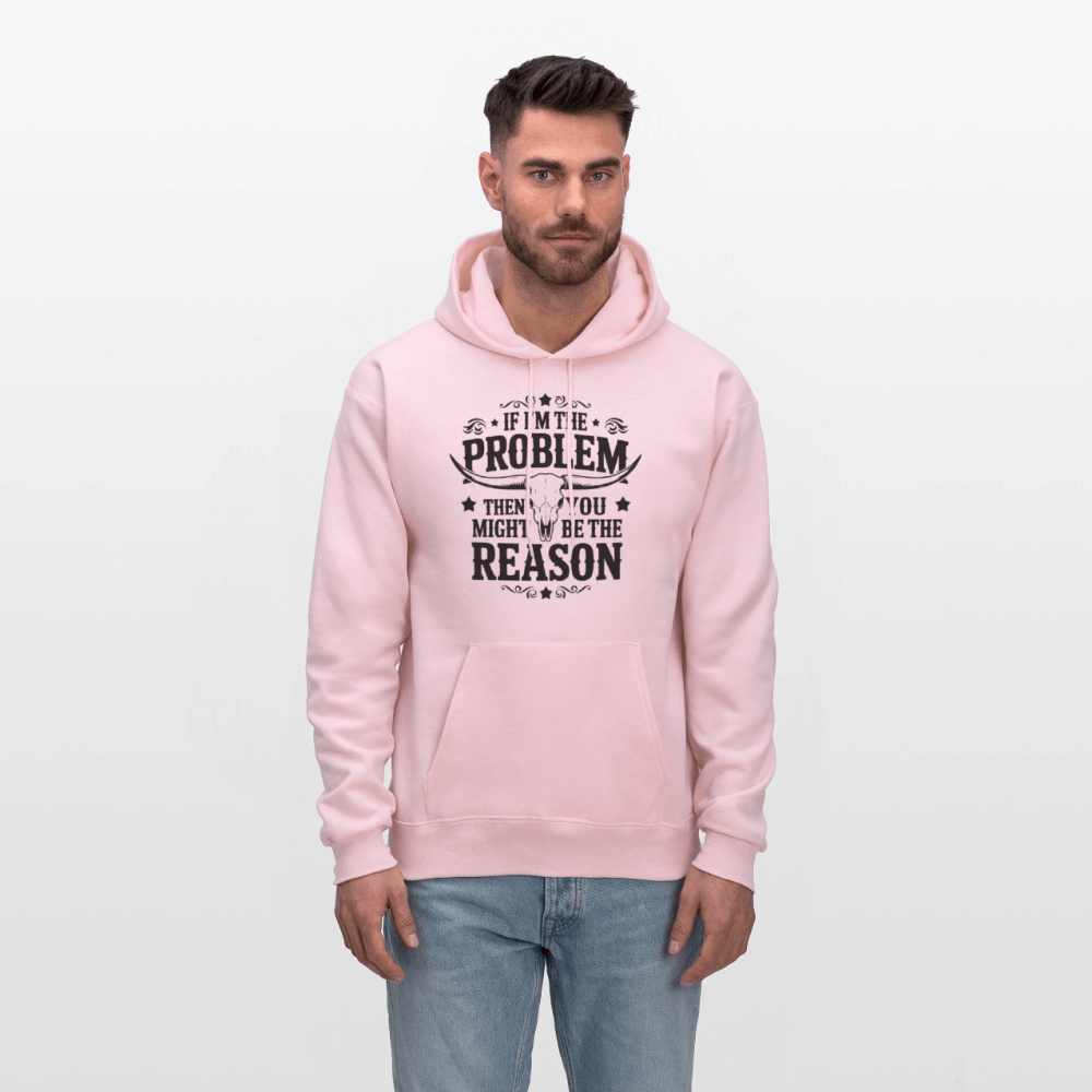 If I'm The Problem Then You Might Be The Reason Hoodie - pale pink