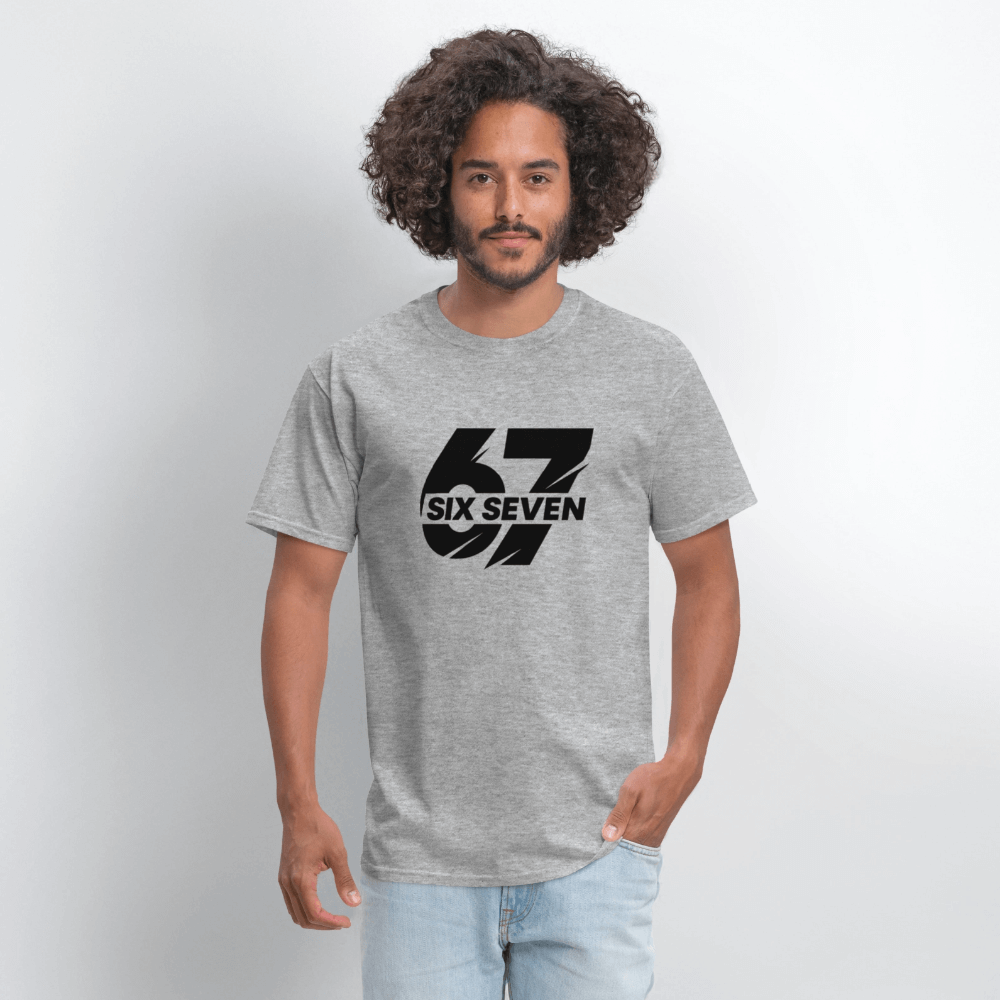 Six Seven 67 T-Shirt Color: heather gray
