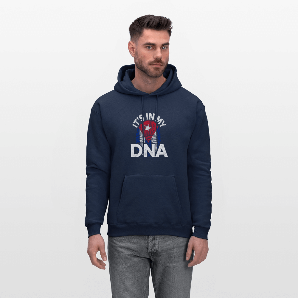 Cuba DNA Hoodie – Cuban Flag Fingerprint Design Color: black