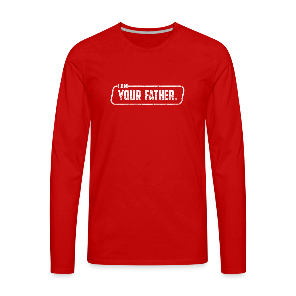 Men's Premium Long Sleeve T-Shirt - red