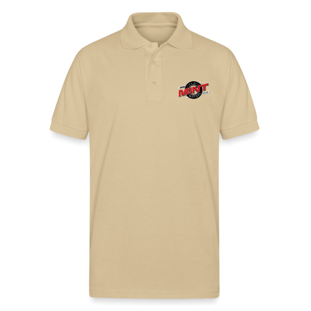 Mint Motors - Unisex 50/50 Jersey Polo Color: Sand