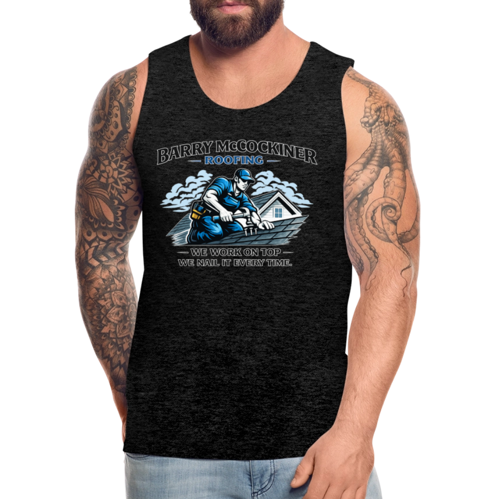 Barry McCockiner Roofing Funny Tank Top Color: Black