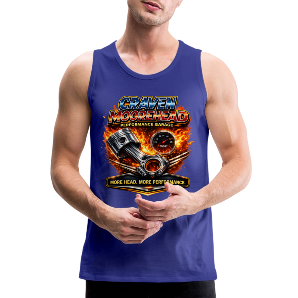 Craven Moorehead Performance Tank Top Color: Royal Blue