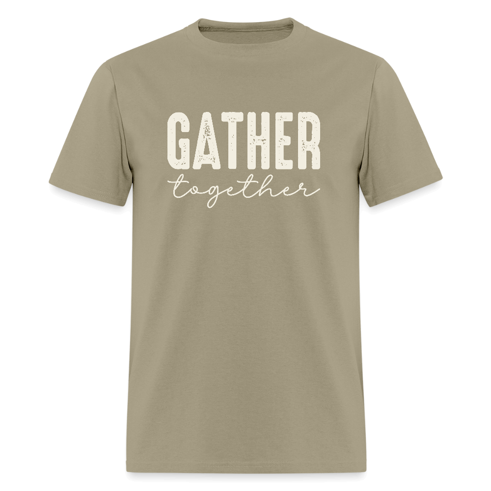 Gather Together (Thanksgiving) T-Shirt Color: khaki