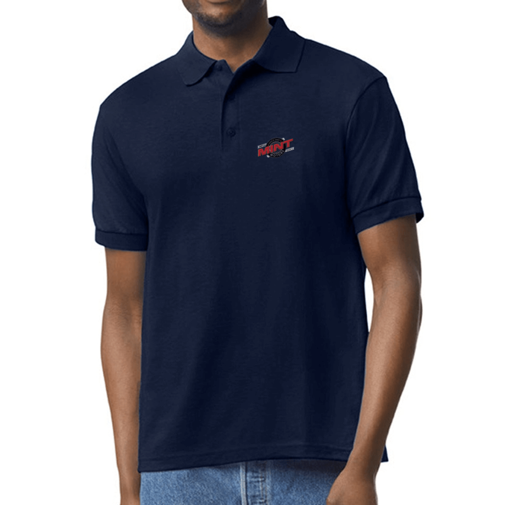 Mint Motors - Unisex 50/50 Jersey Polo Color: navy