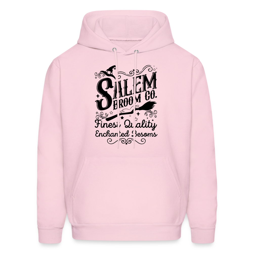 Salem Broom Co. Finest Quality Enchanted Besoms Hoodie (Halloween) - pale pink