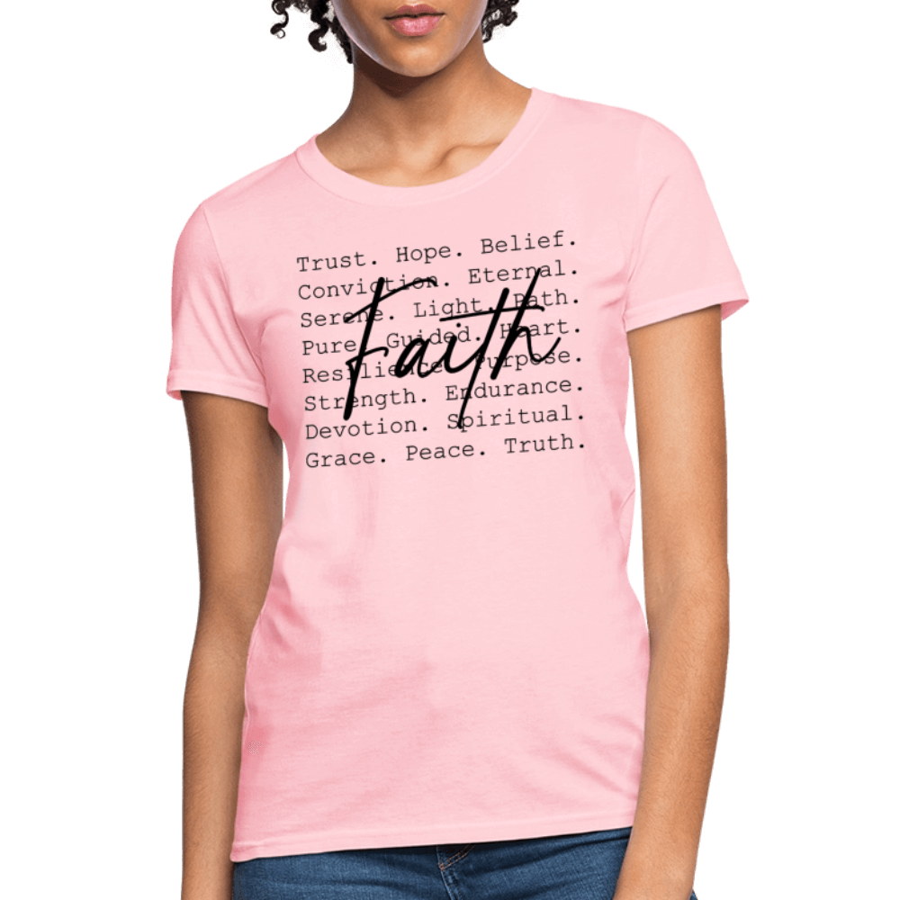 Faith Words Women's T-Shirt - pink