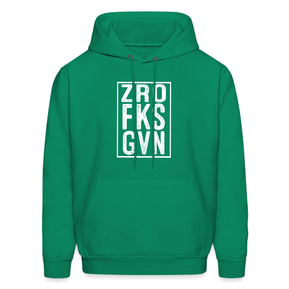 ZRO FKS GVN (Zero Fucks Given) Hoodie - kelly green