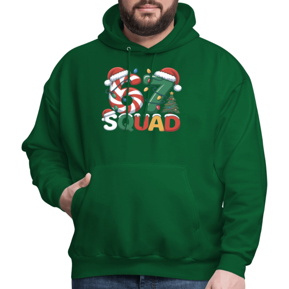 Six Seven Squad - Christmas 67 Hoodie Color: forest green