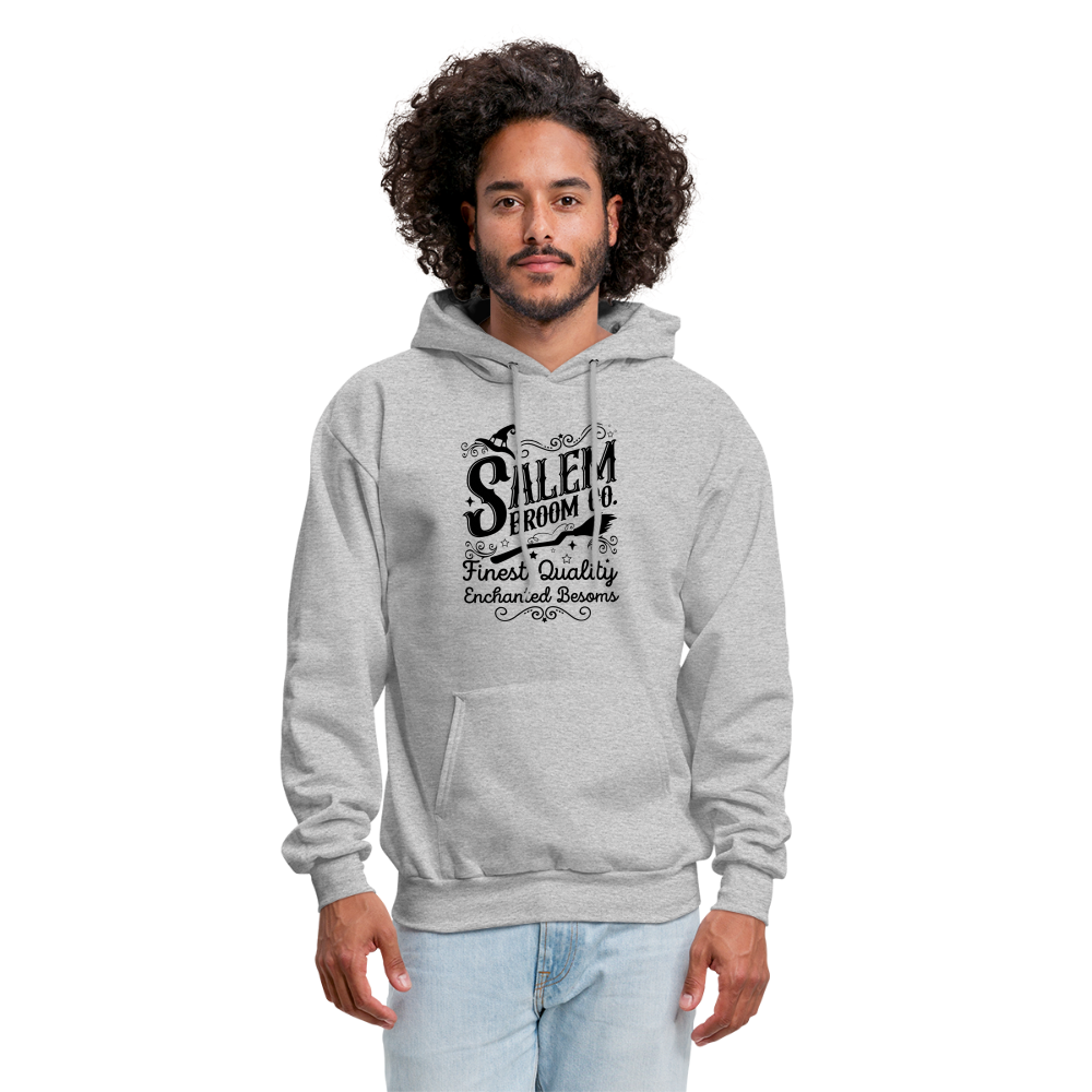 Salem Broom Co. Finest Quality Enchanted Besoms Hoodie (Halloween) - heather gray