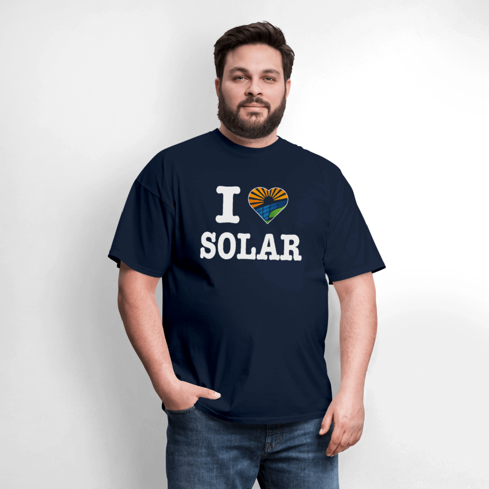 I Love Solar T-Shirt Color: forest green