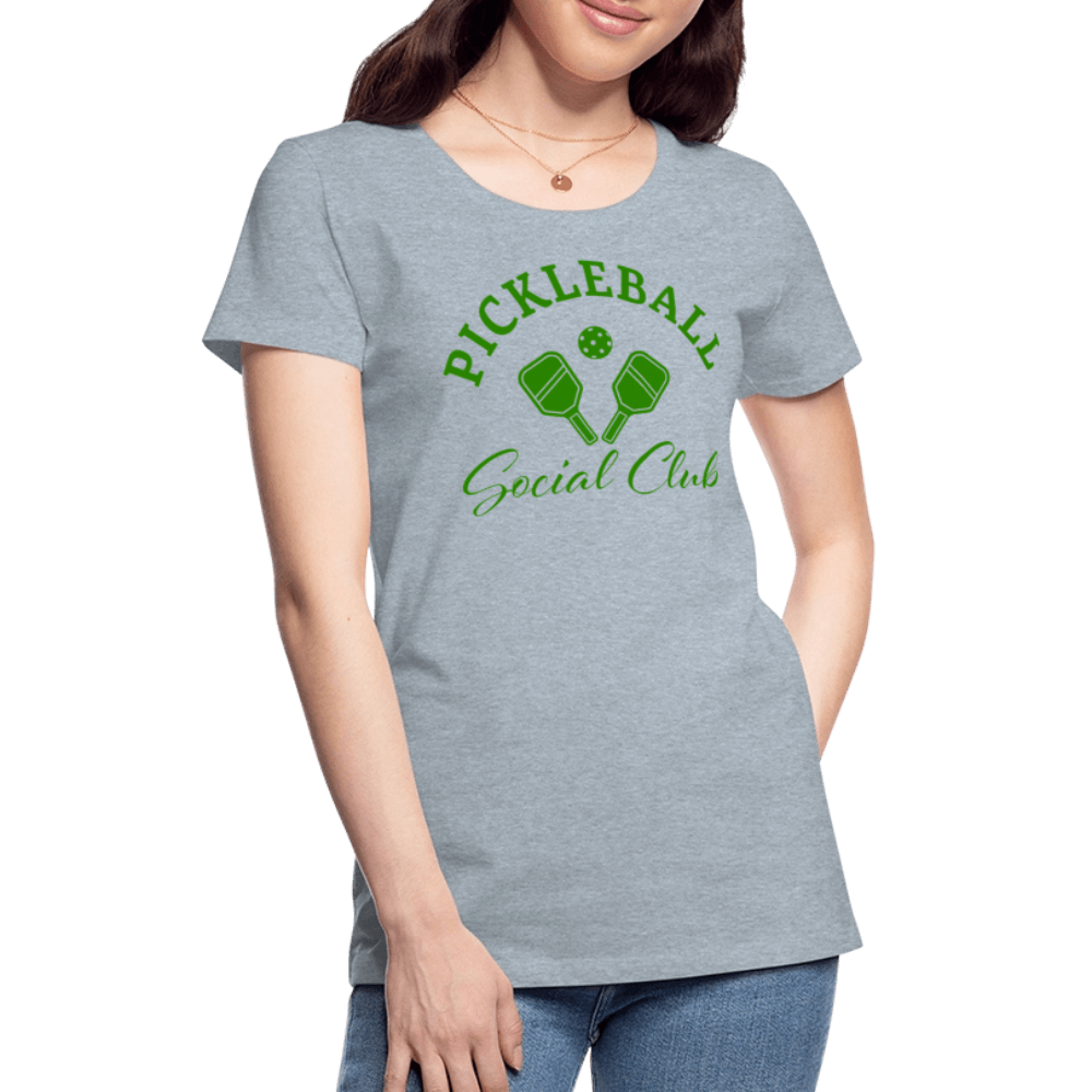 Pickleball Social Club Women’s Premium T-Shirt Color: white