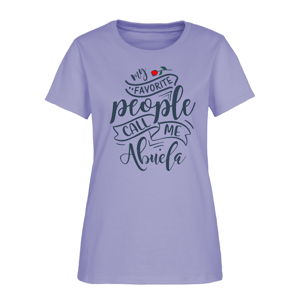 My Favorite People Call Me Abuela Tee – Women’s Shirt Color: lavender