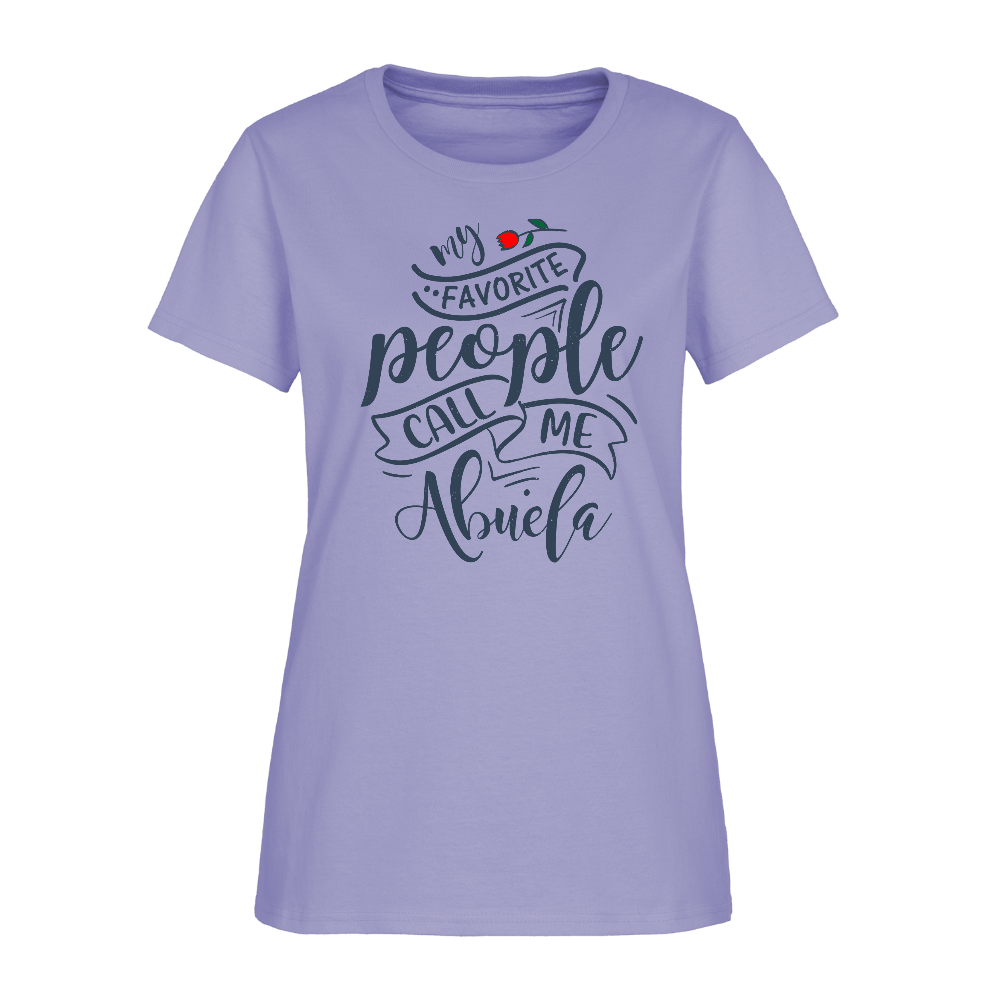My Favorite People Call Me Abuela Tee – Women’s Shirt - lavender