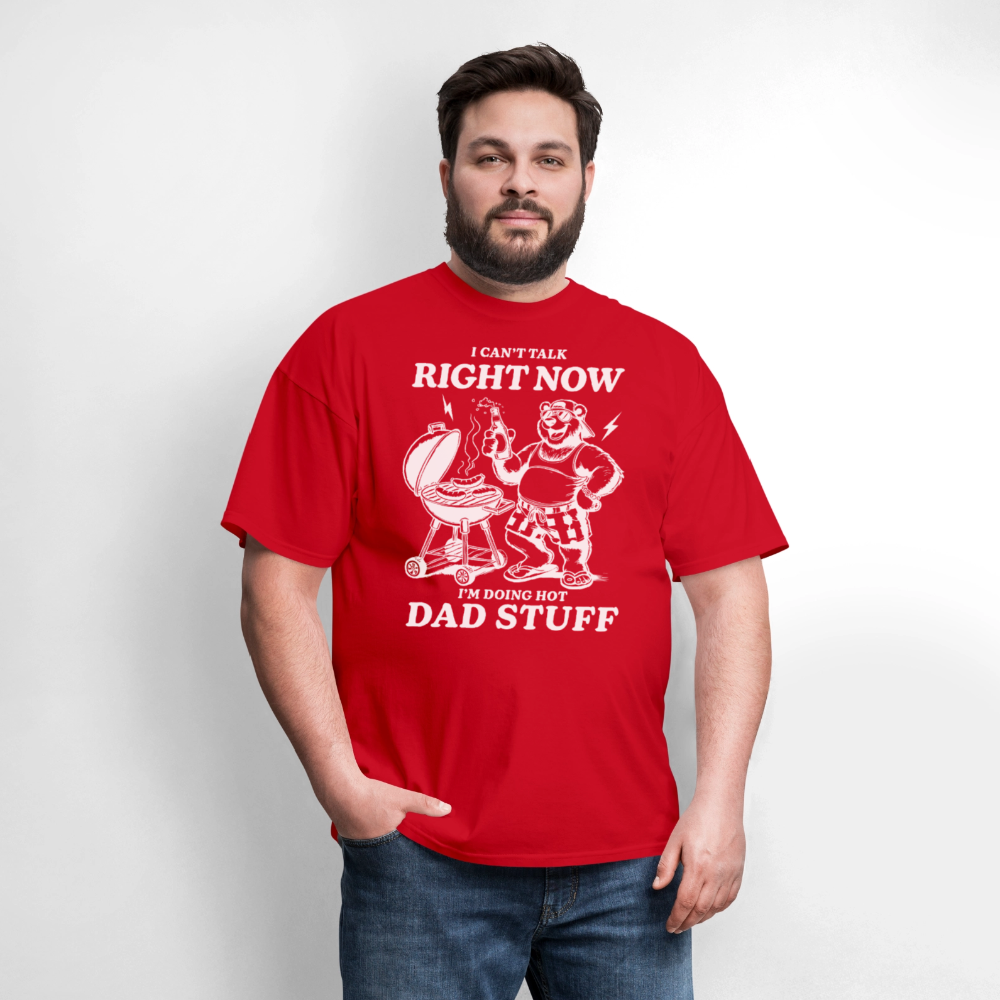 Doing Hot Dad Stuff (BBQ) T-Shirt - red