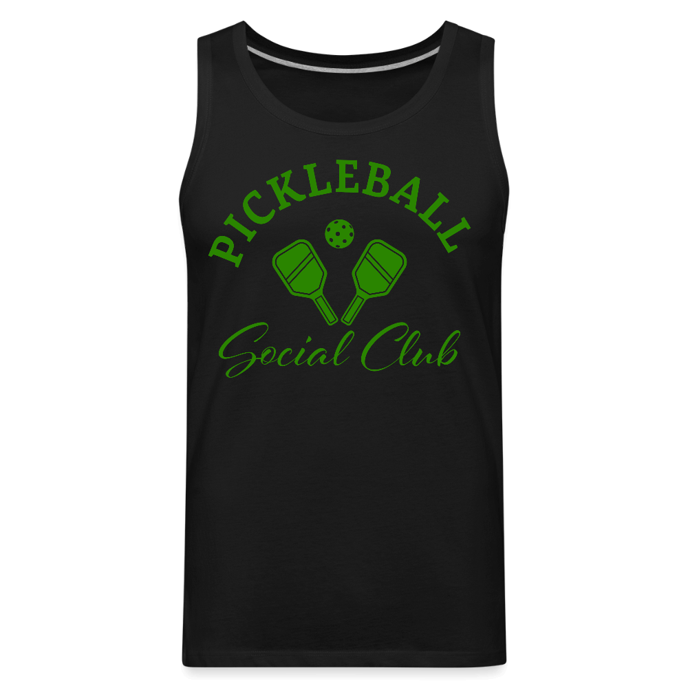 Pickleball Social Club Men’s Premium Tank Top Color: white
