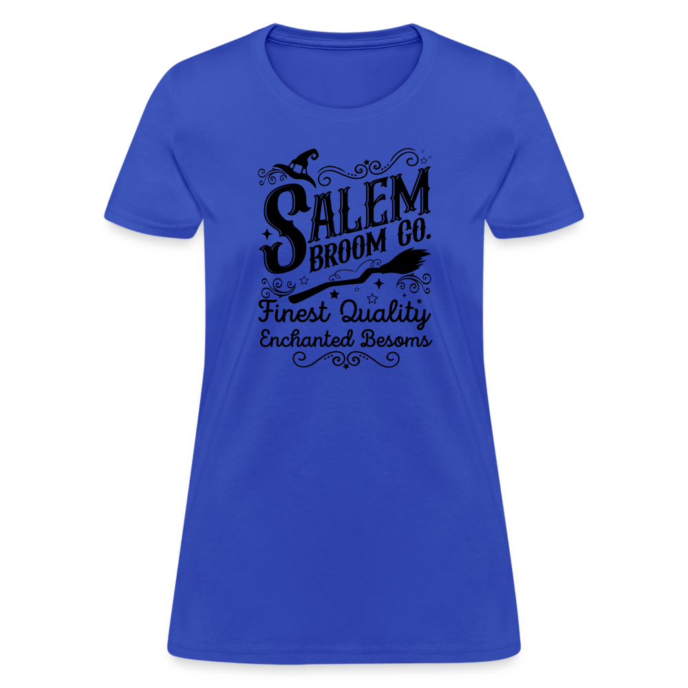 Salem Broom Co. Finest Quality Enchanted Besoms Women's T-Shirt (Halloween) - royal blue