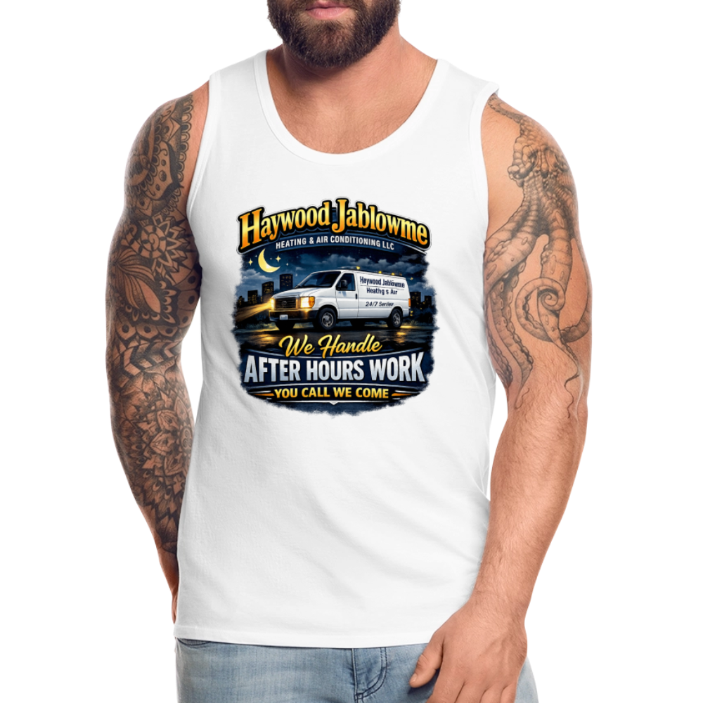 Haywood Jablowme Funny HVAC Tank Top Color: Black