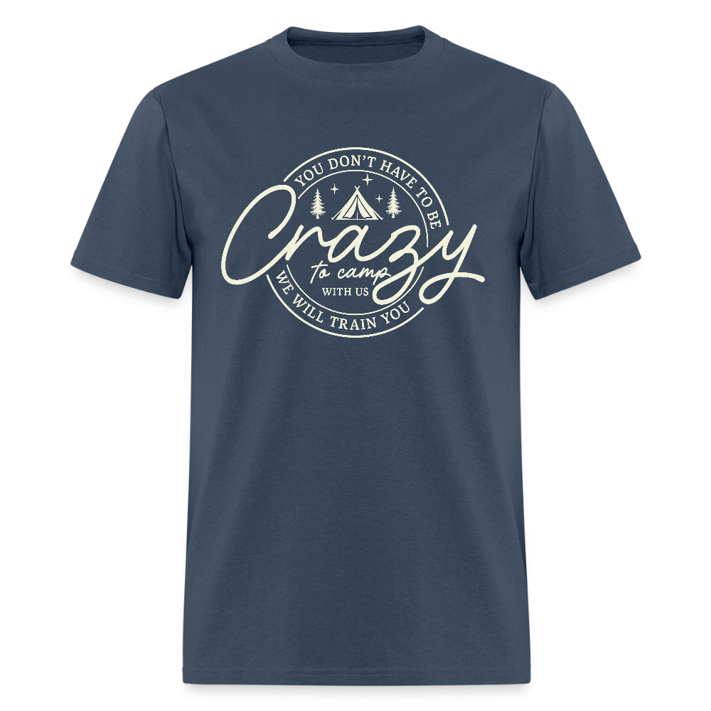 Crazy Camping T-Shirt - blue dusk