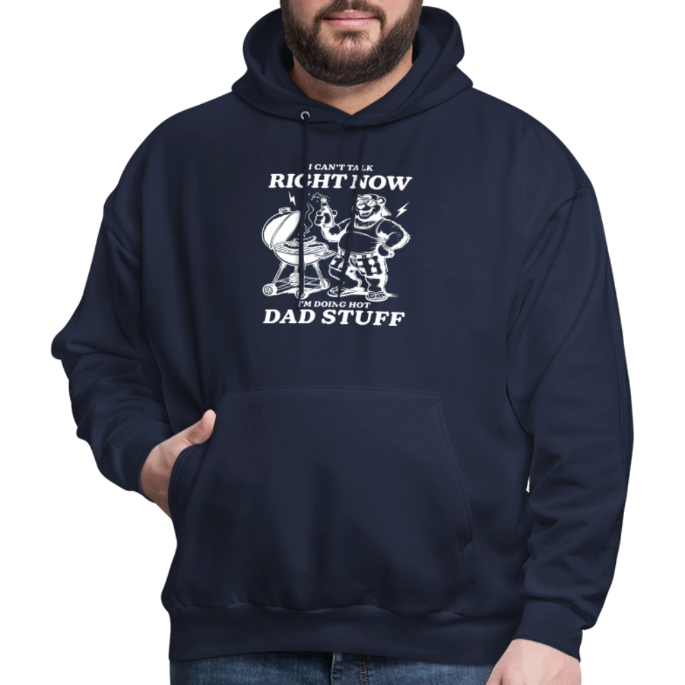 Doing Hot Dad Stuff BBQ Hoodie for Grilling Dads - navy