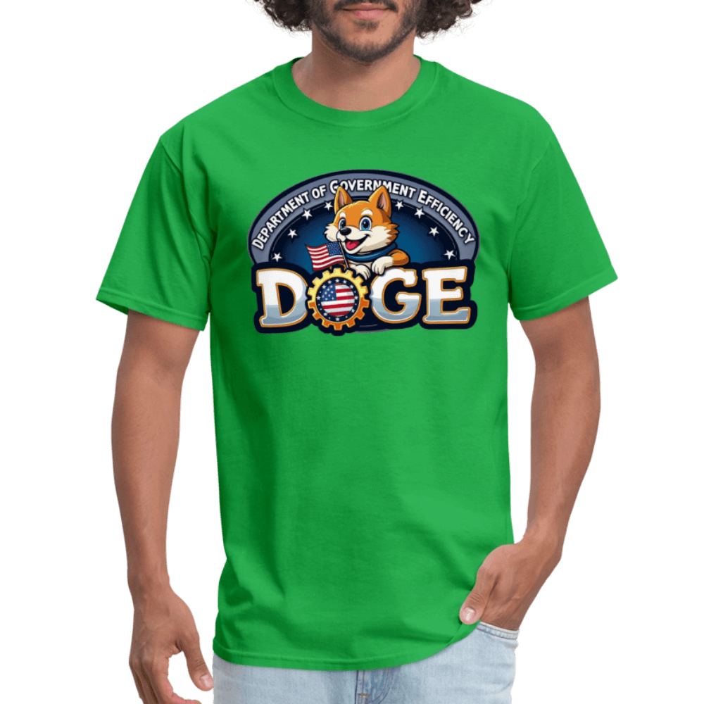 DOGE Logo (Dept of Government Efficiency) T-Shirt Color: white