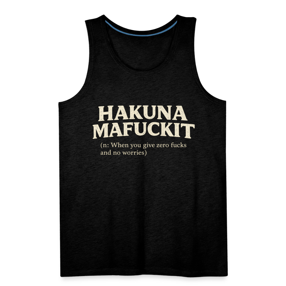 Hakuna Mafuckit Men’s Funny Graphic Tank Color: Black
