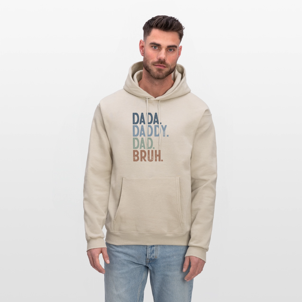 Dada Daddy Dad Bruh Hoodie Color: heather gray