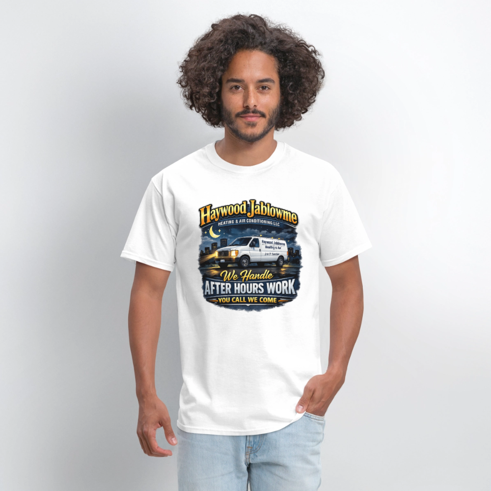 Haywood Jablowme Funny HVAC T-Shirt Color: Black
