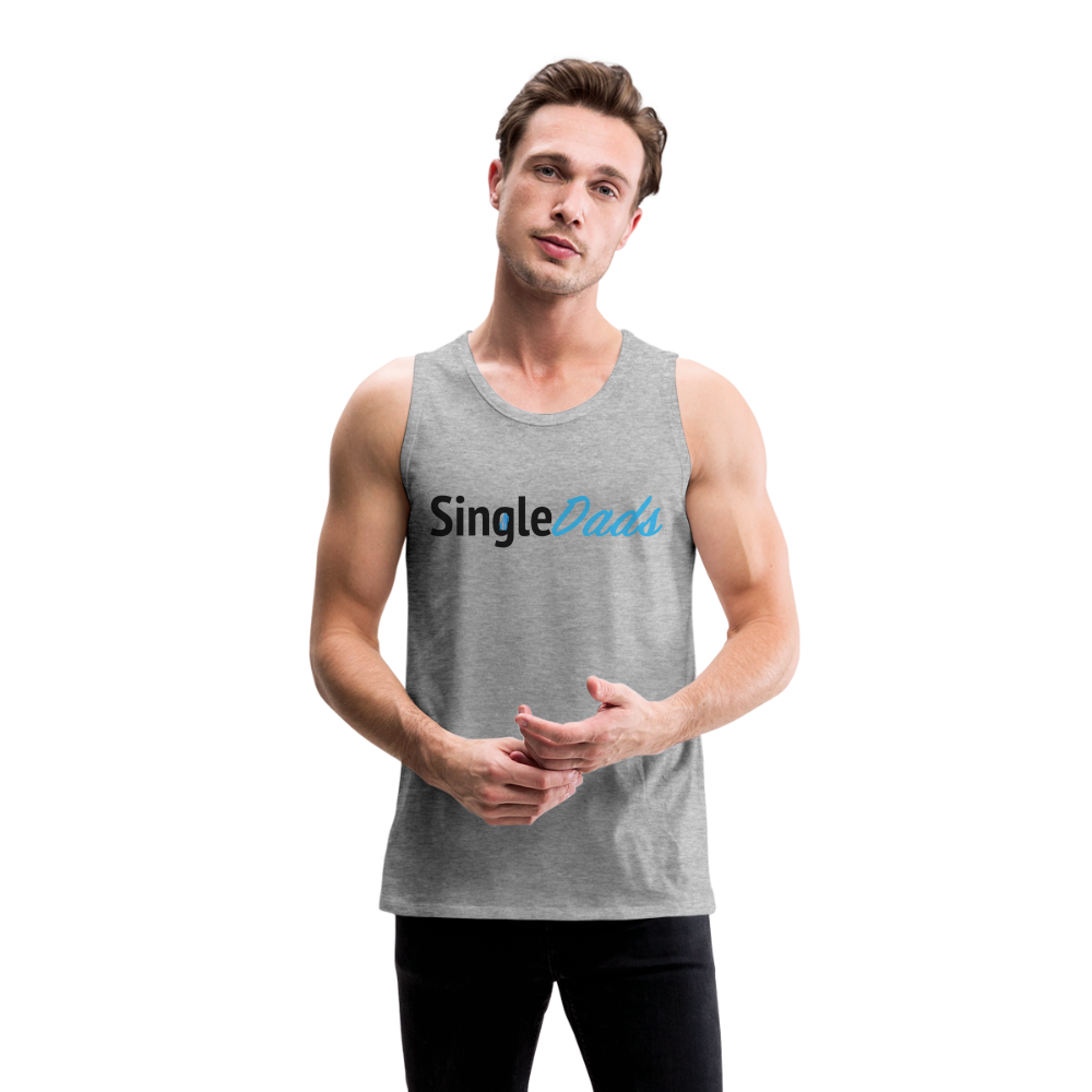 SingleDads Men’s Premium Tank Top Color: white