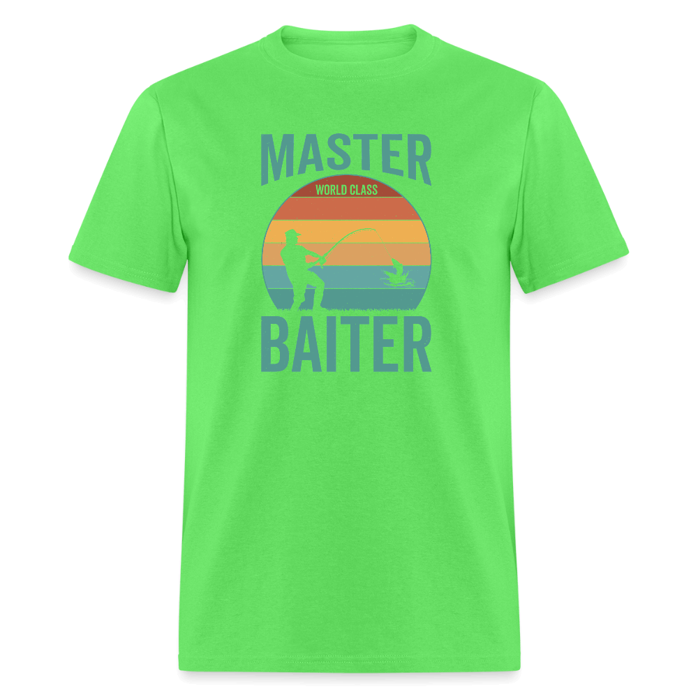 Master Baiter Funny Fishing T-Shirt - kiwi