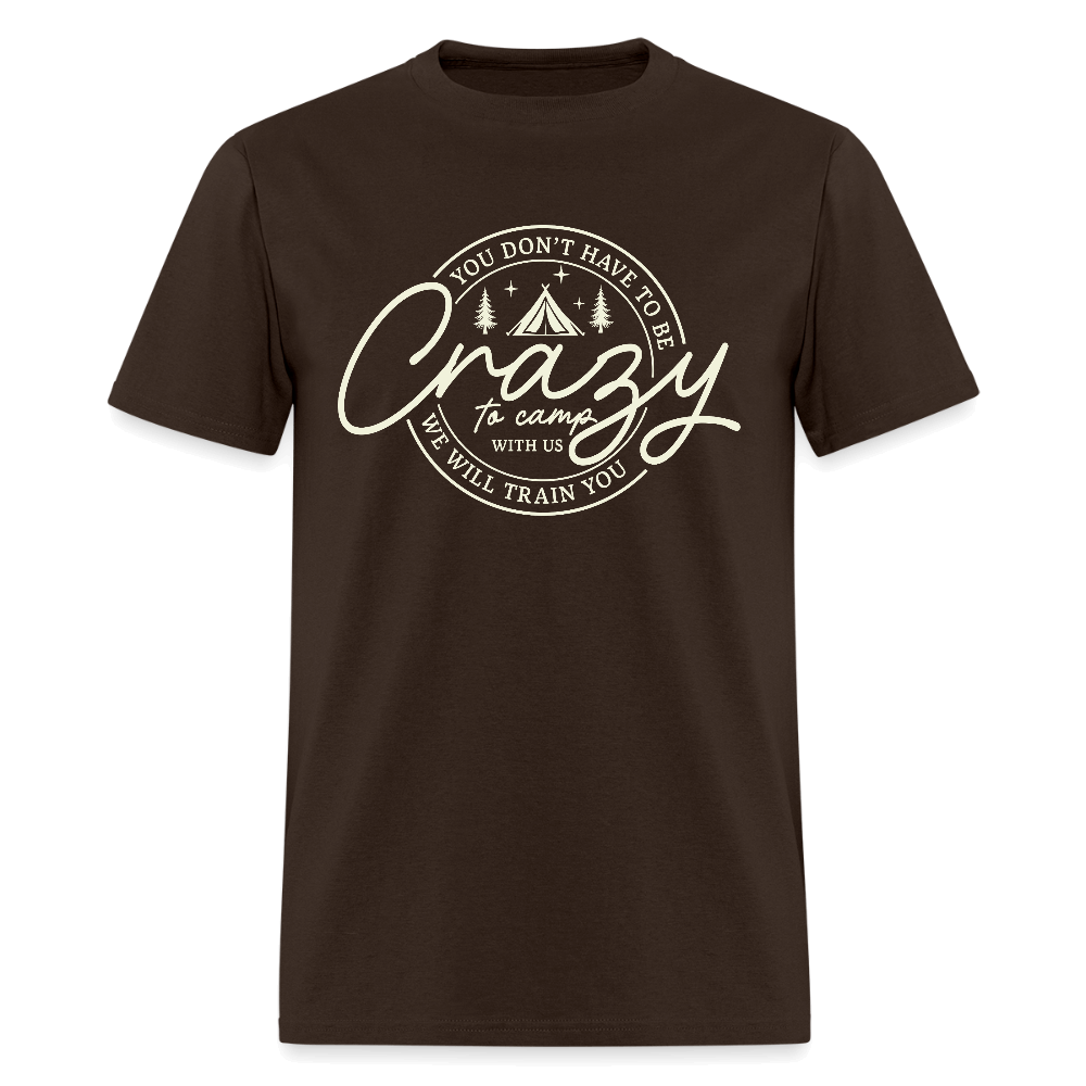 Crazy Camping T-Shirt Color: brown