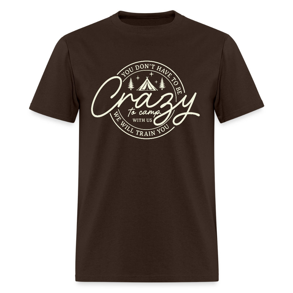 Crazy Camping T-Shirt - brown