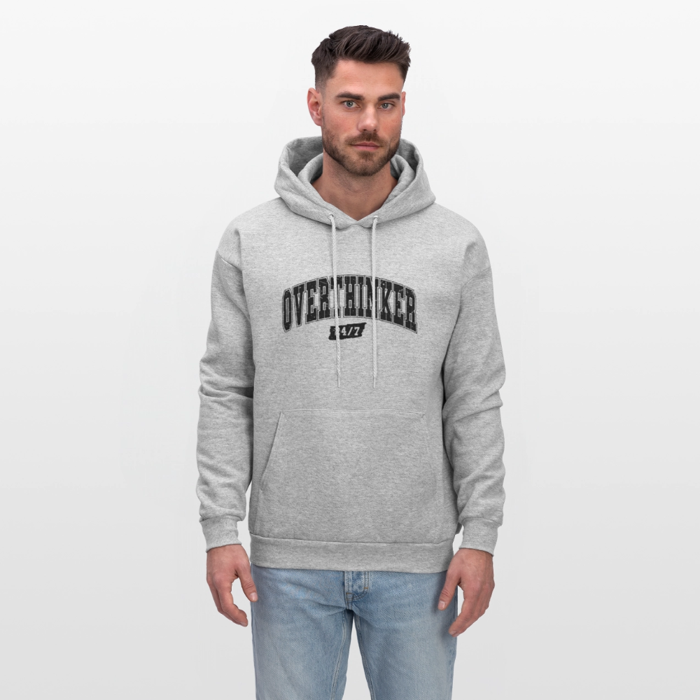 Overthinker 24/7 Hoodie – Stay Cozy While Overthinking - heather gray