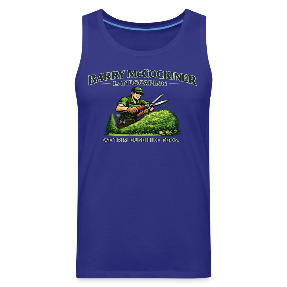 Barry McCockiner Landscaping Funny Tank Top Color: Heather Gray