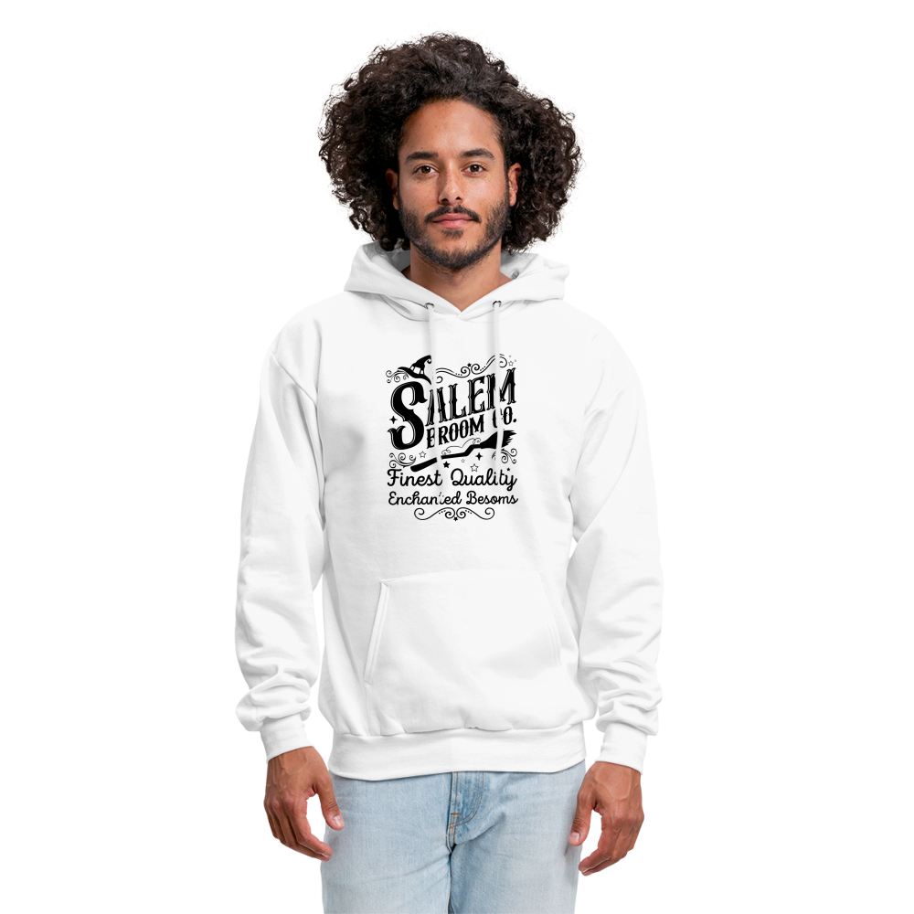 Salem Broom Co. Finest Quality Enchanted Besoms Hoodie (Halloween) - white