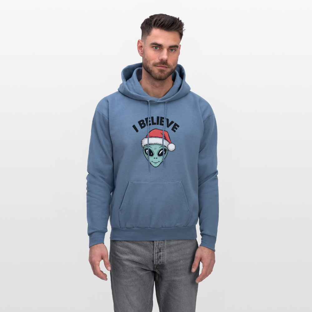 I Believe in Santa Hoodie - denim blue