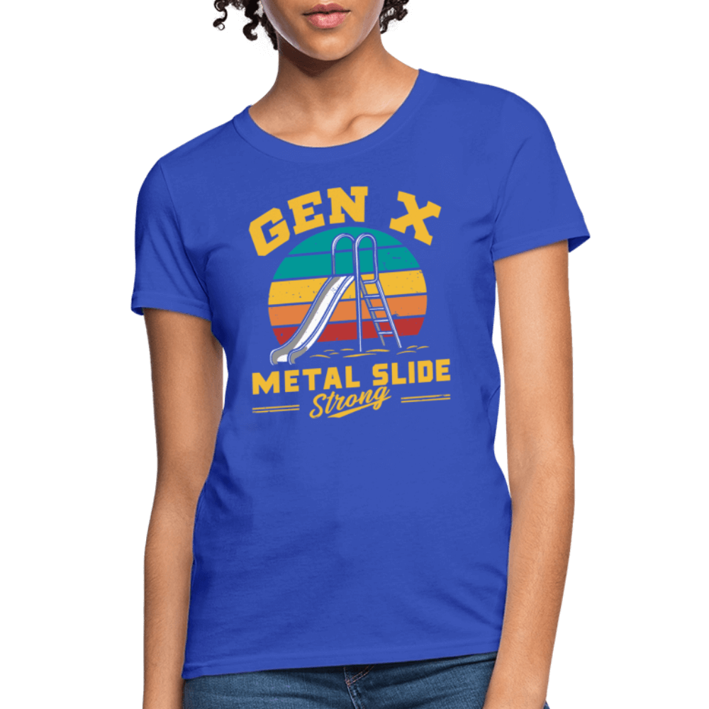 Gen-X Metal Slide Strong Women’s Tee Color: black