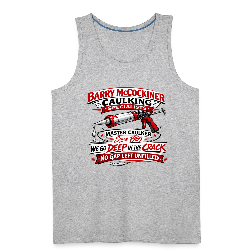 Barry McCockiner Caulking Funny Tank Top Color: Black