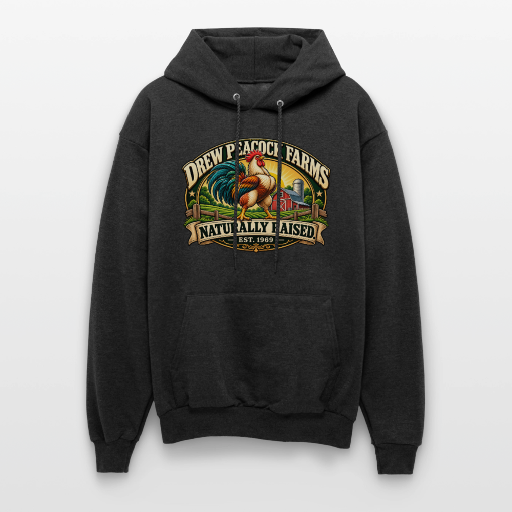 Drew Peacock Farms Hoodie - charcoal grey
