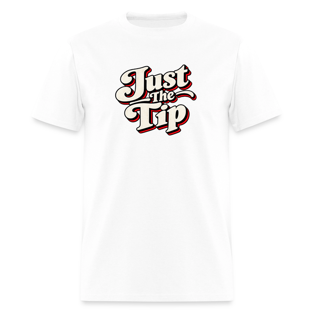 Just the Tip Funny Adult Humor T-Shirt Color: Blue Dusk