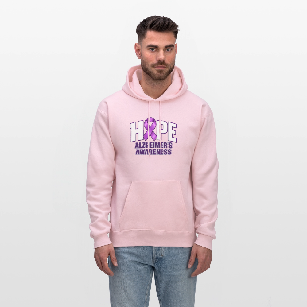 Hope Alzheimer’s Awareness Hoodie – Purple Ribbon Support Hoodie Color: White