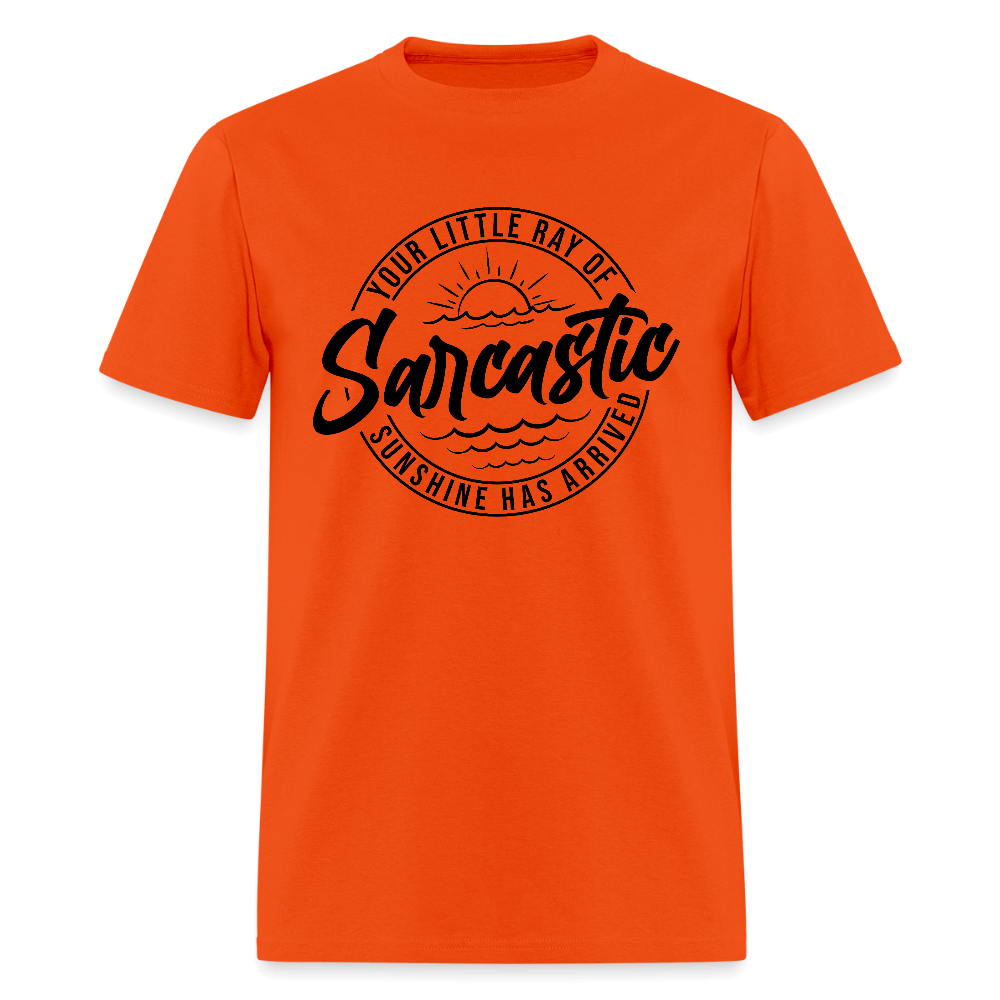 Sarcastic Ray of Sunshine Graphic T-Shirt - orange