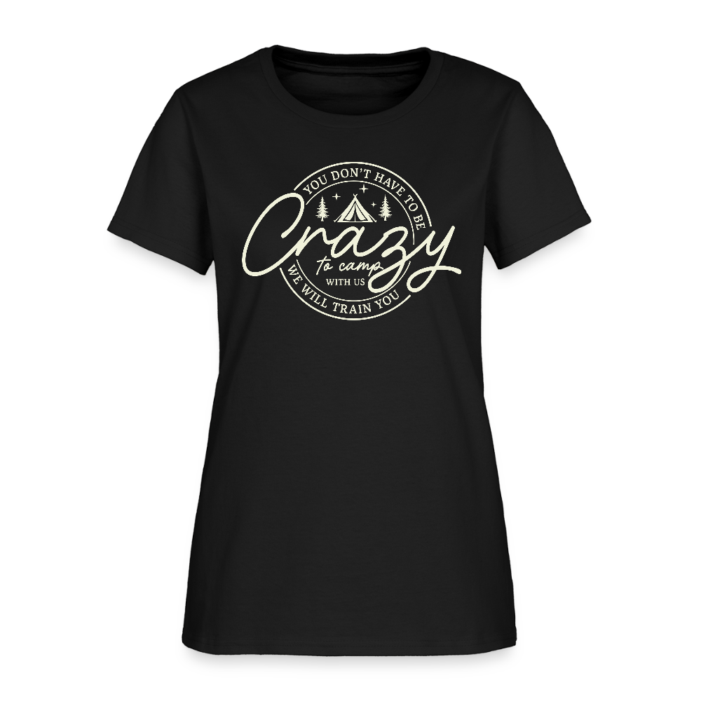 Crazy Camping Women's T-Shirt - black