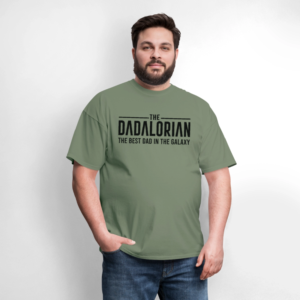 The Dadalorian The Best Dad in the Galaxy T-Shirt - military green