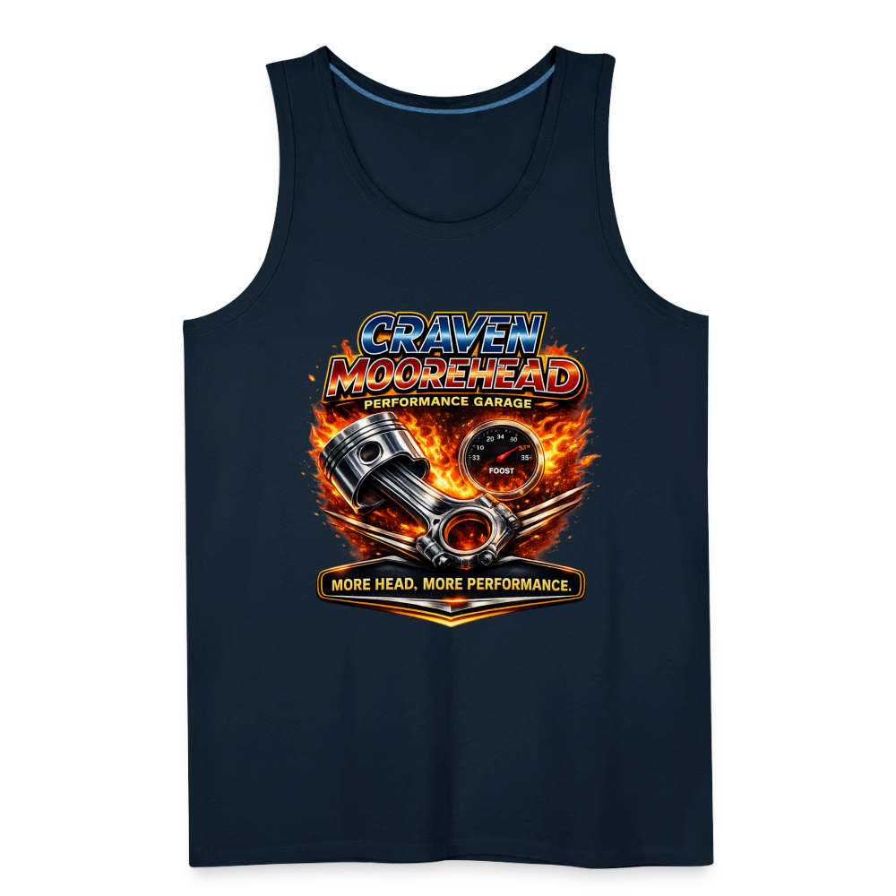 Craven Moorehead Performance Tank Top Color: Deep Navy